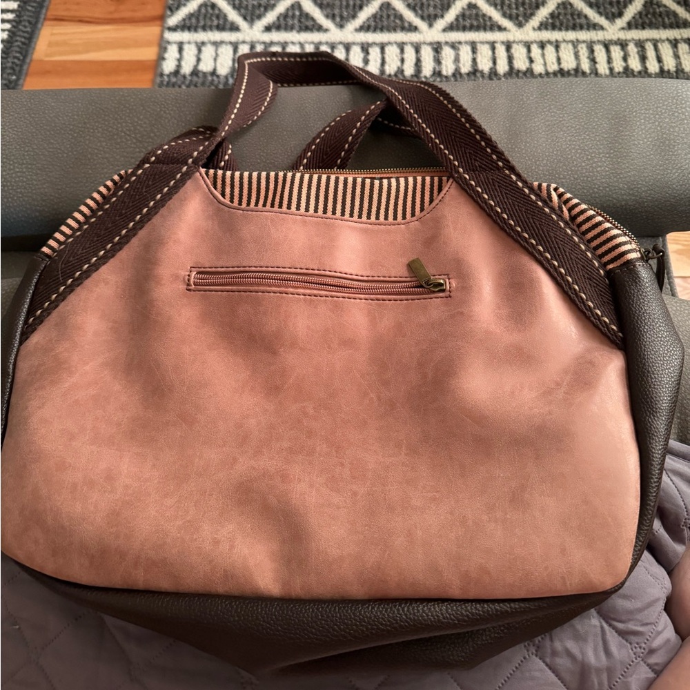 CHALA Handbags Dust Rose Shoulder Purse Tote Bag